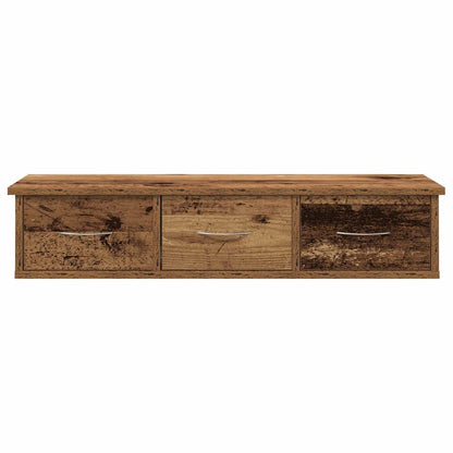 vidaXL Wall Cabinet Old Wood 88x26x18.5 cm Engineered Wood