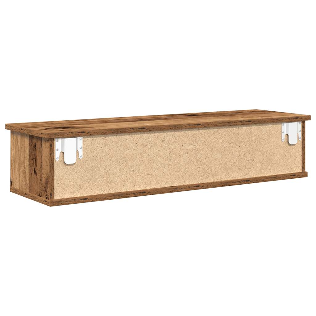 vidaXL Wall Cabinet Old Wood 88x26x18.5 cm Engineered Wood