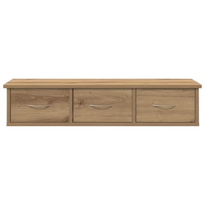 vidaXL Wall Cabinet Artisian Oak 88x26x18,5 cm Engineered Wood