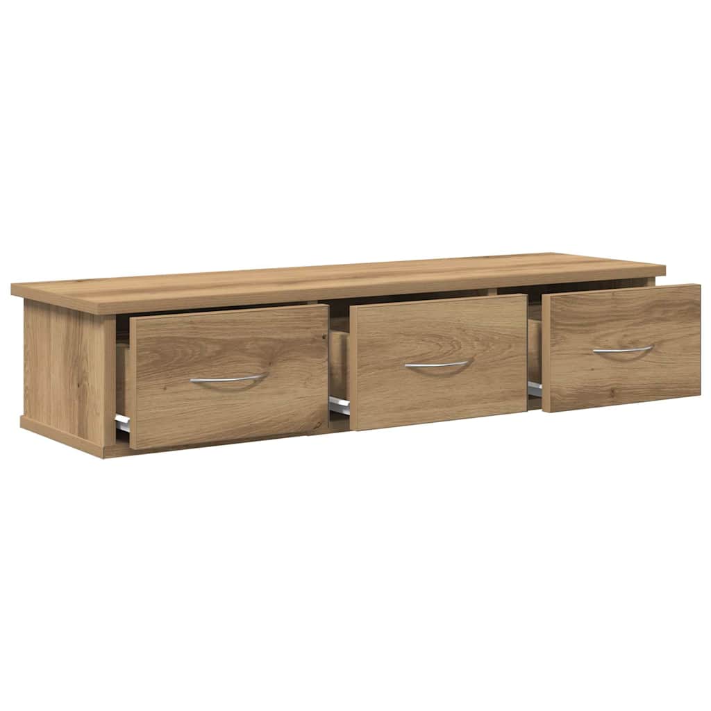 vidaXL Wall Cabinet Artisian Oak 88x26x18,5 cm Engineered Wood
