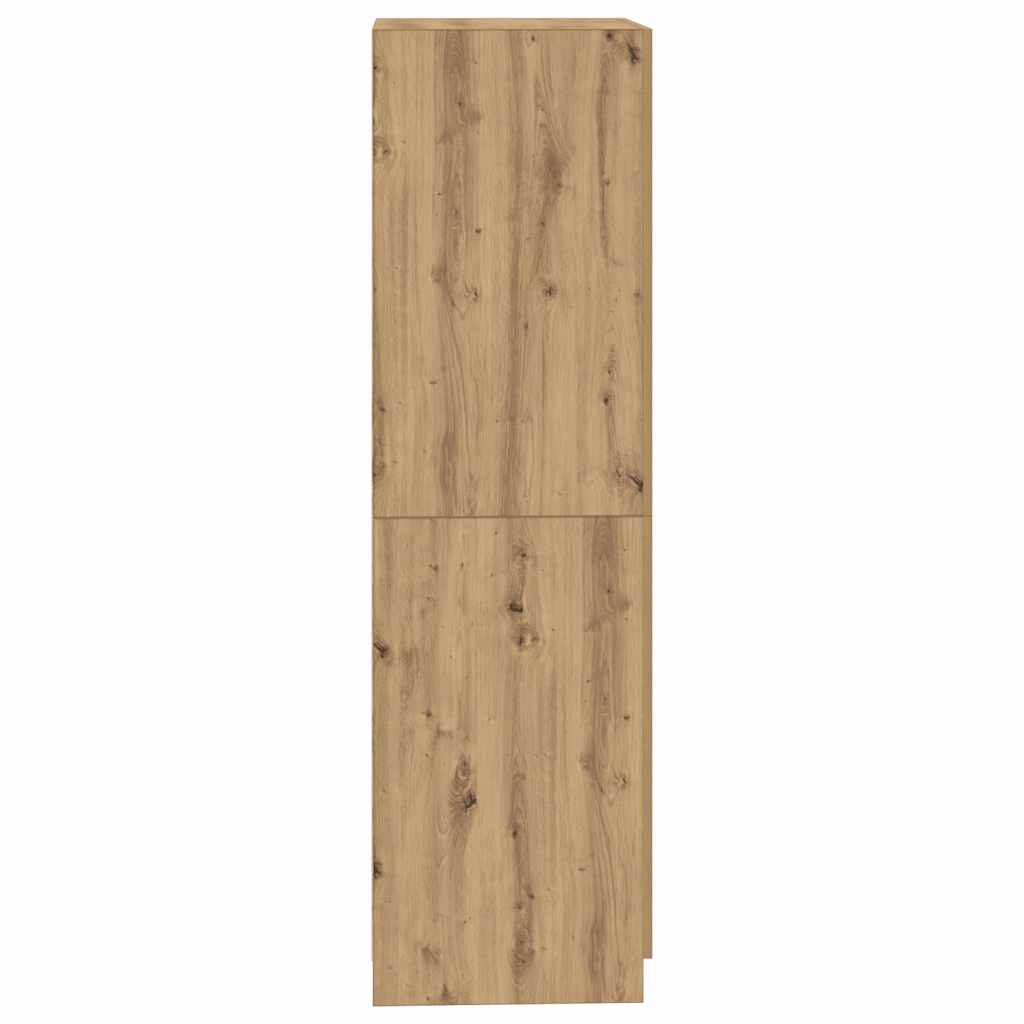 vidaXL Wardrobe Artisan Oak 80x52x180 cm Engineered Wood