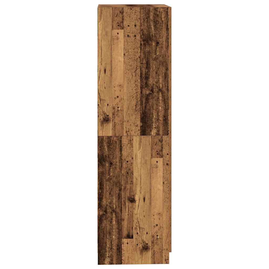 vidaXL Wardrobe Old Wood 90x52x200 cm Engineered Wood