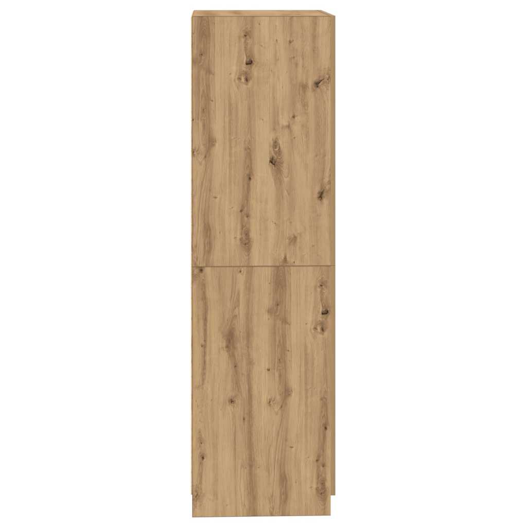 vidaXL Wardrobe Artisan Oak 80x52x180 cm Engineered Wood