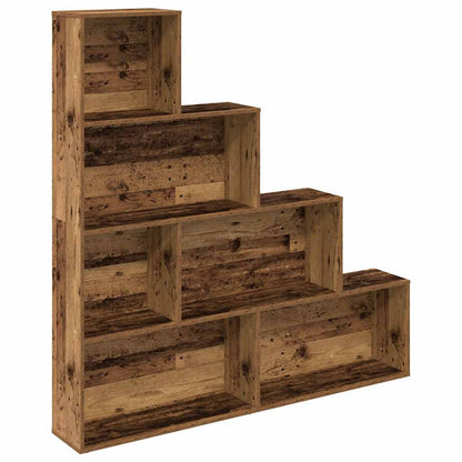vidaXL Book Cabinet Old Wood 157x24x160 cm Engineered Wood