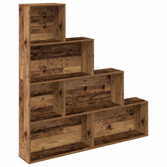 vidaXL Book Cabinet Old Wood 157x24x160 cm Engineered Wood