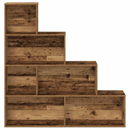vidaXL Book Cabinet Old Wood 157x24x160 cm Engineered Wood