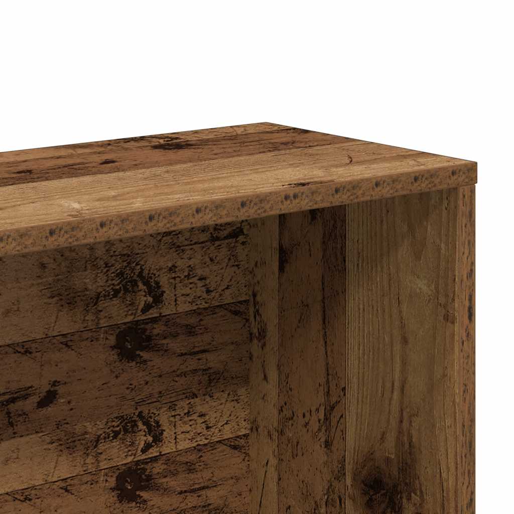 vidaXL Book Cabinet Old Wood 157x24x160 cm Engineered Wood