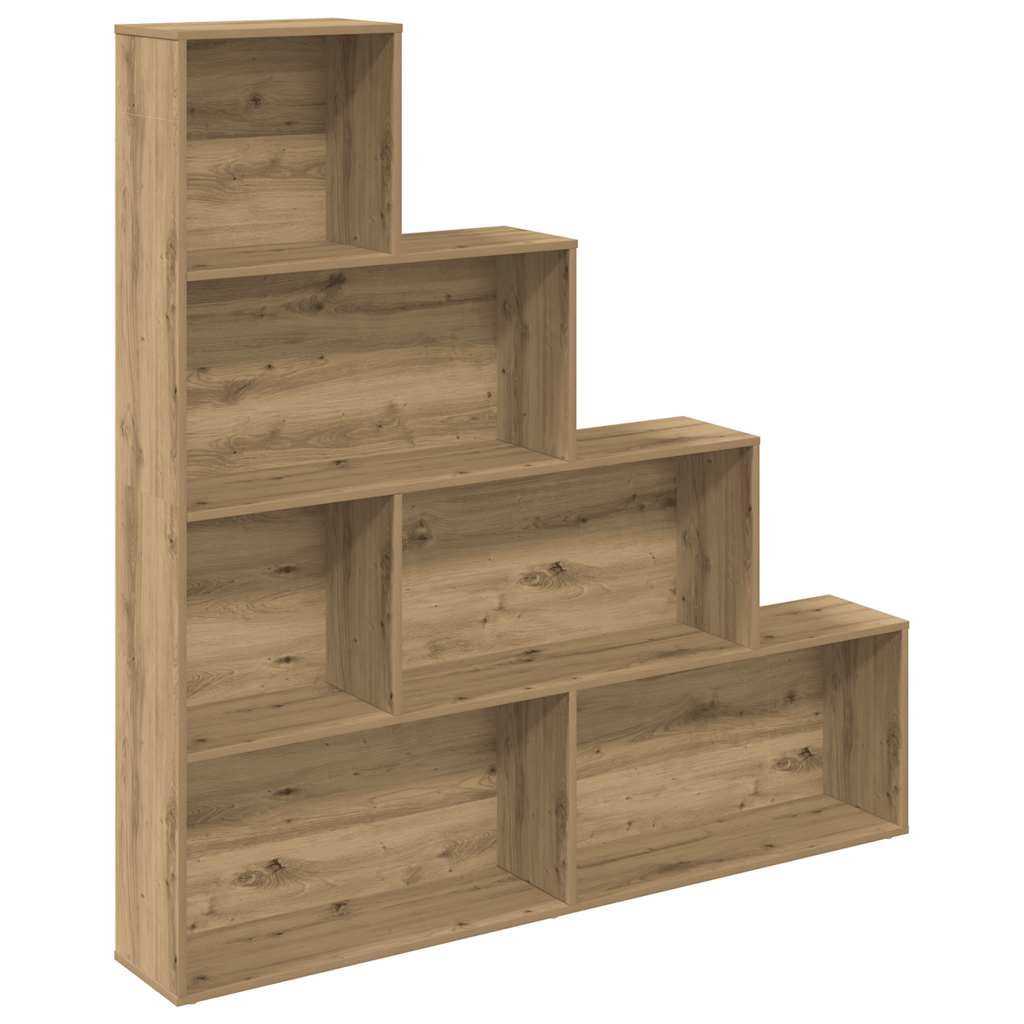 vidaXL Book Cabinet Artisan Oak 157x24x160 cm Engineered Wood