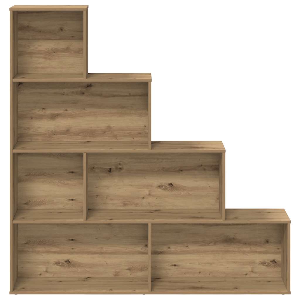 vidaXL Book Cabinet Artisan Oak 157x24x160 cm Engineered Wood