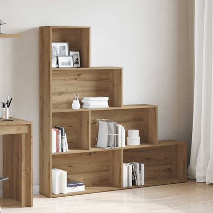 vidaXL Book Cabinet Artisan Oak 157x24x160 cm Engineered Wood