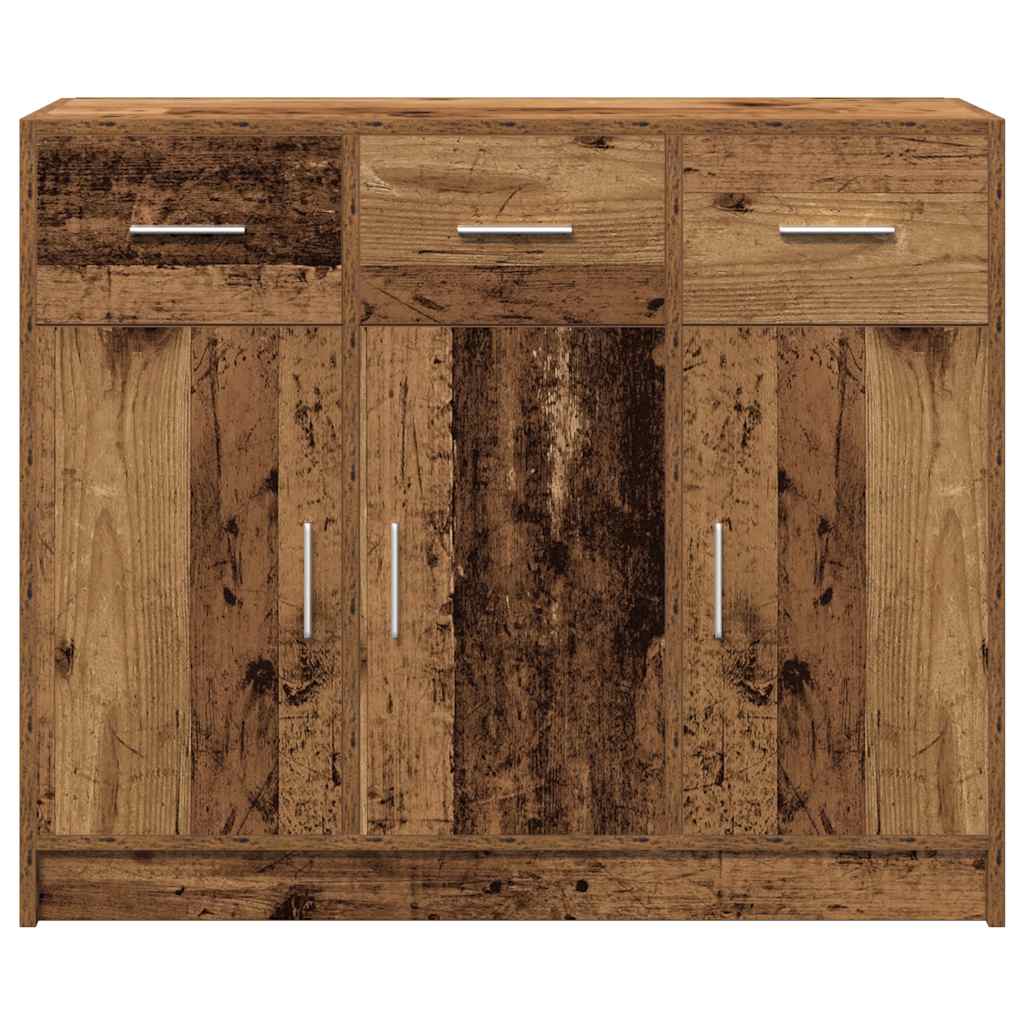 vidaXL Sideboard Old Wood 91x28x75 cm Engineered Wood