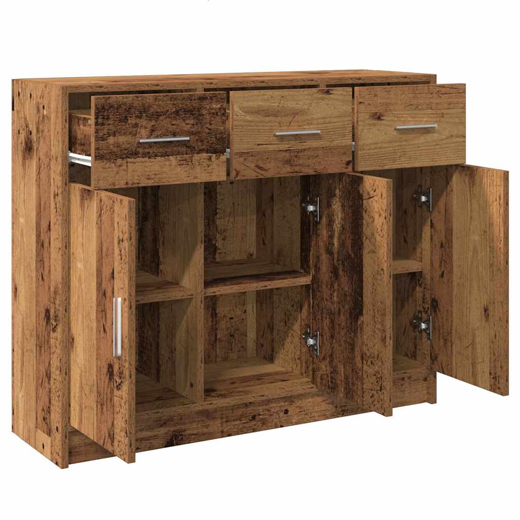 vidaXL Sideboard Old Wood 91x28x75 cm Engineered Wood