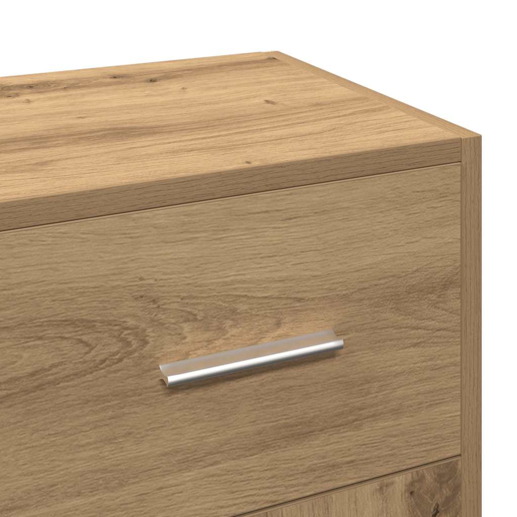 vidaXL Sideboard Artisan Oak 91x28x75 cm Engineered Wood