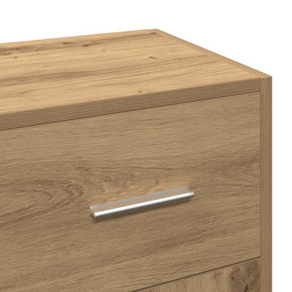 vidaXL Sideboard Artisan Oak 91x28x75 cm Engineered Wood
