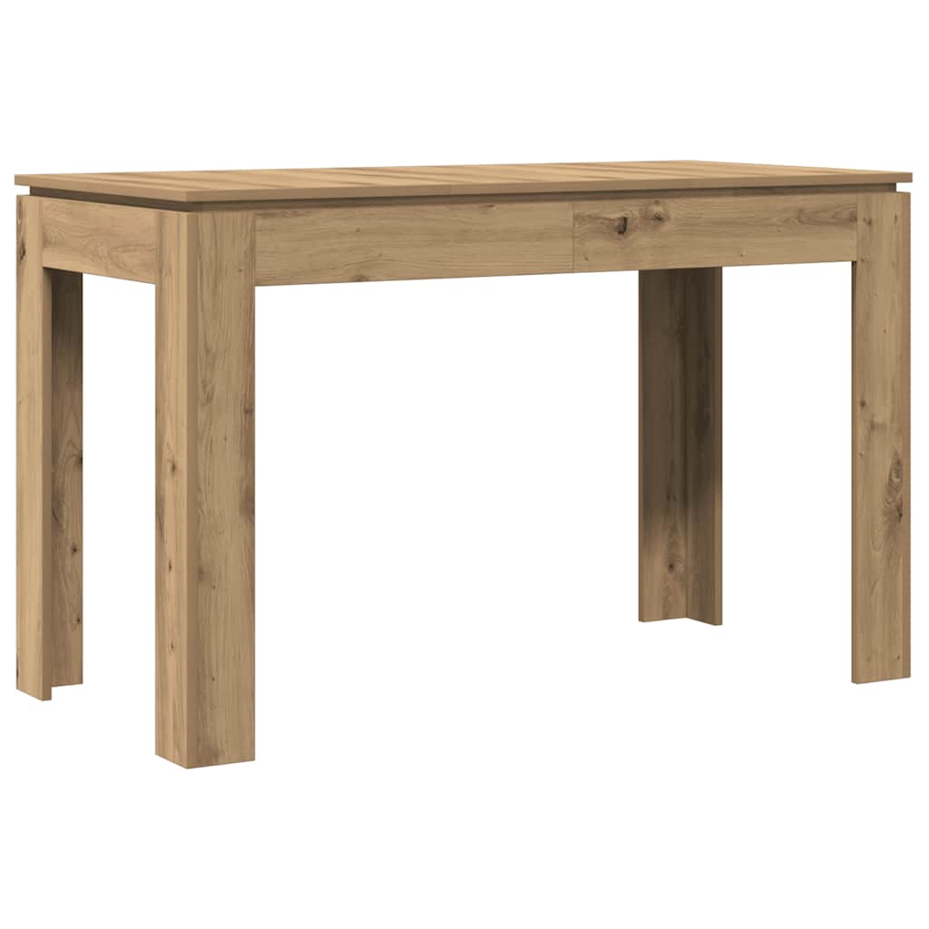 vidaXL Dining Table Artisan Oak 120x60x76 cm Engineered Wood