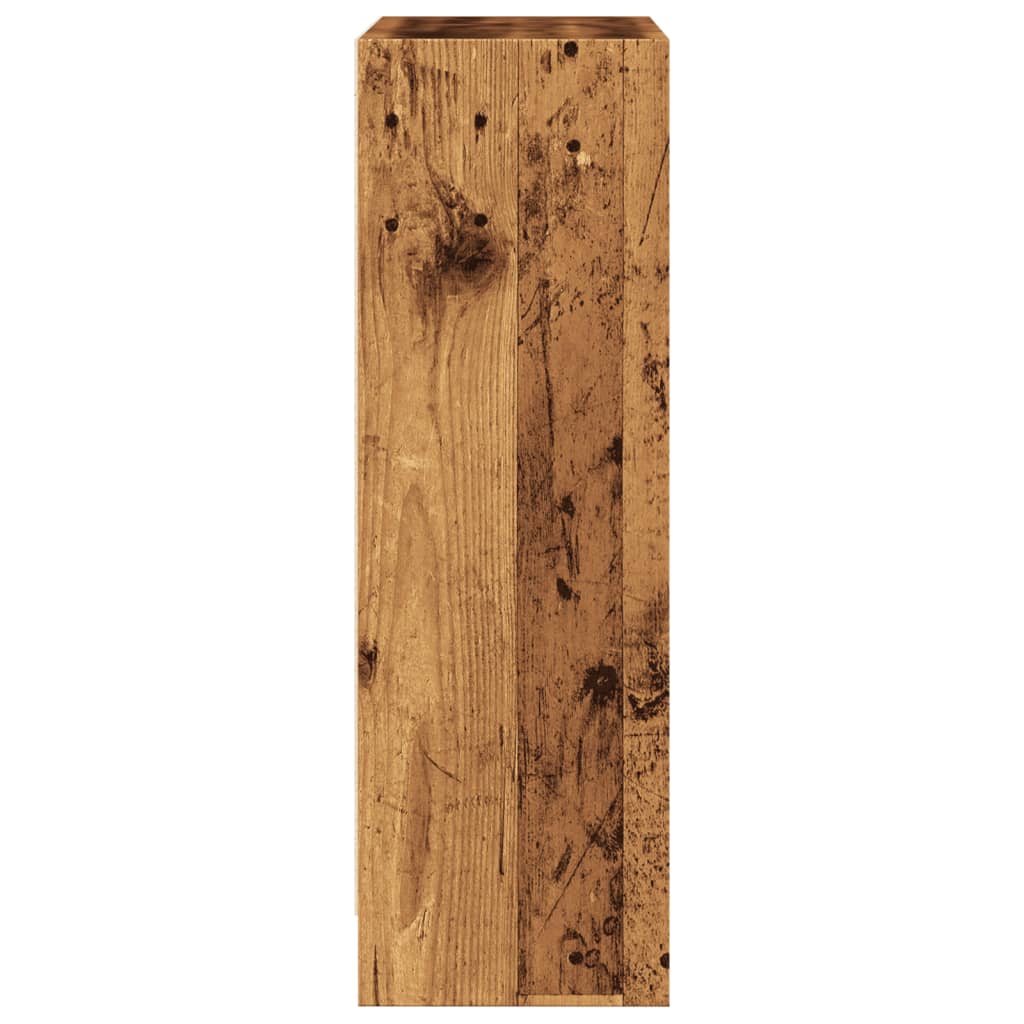 vidaXL Bookcase Old Wood 60x24x76 cm Engineered Wood