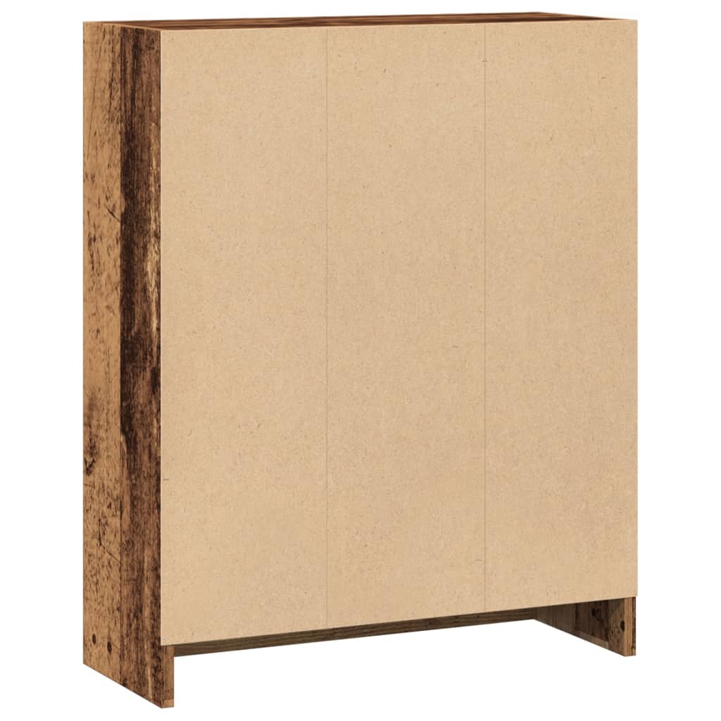 vidaXL Bookcase Old Wood 60x24x76 cm Engineered Wood