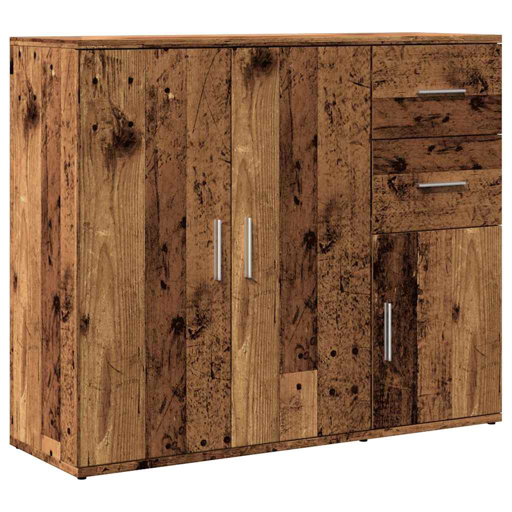 vidaXL Sideboard Old Wood 91x29.5x75 cm Engineered Wood