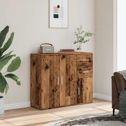 vidaXL Sideboard Old Wood 91x29,5x75 cm Engineered Wood