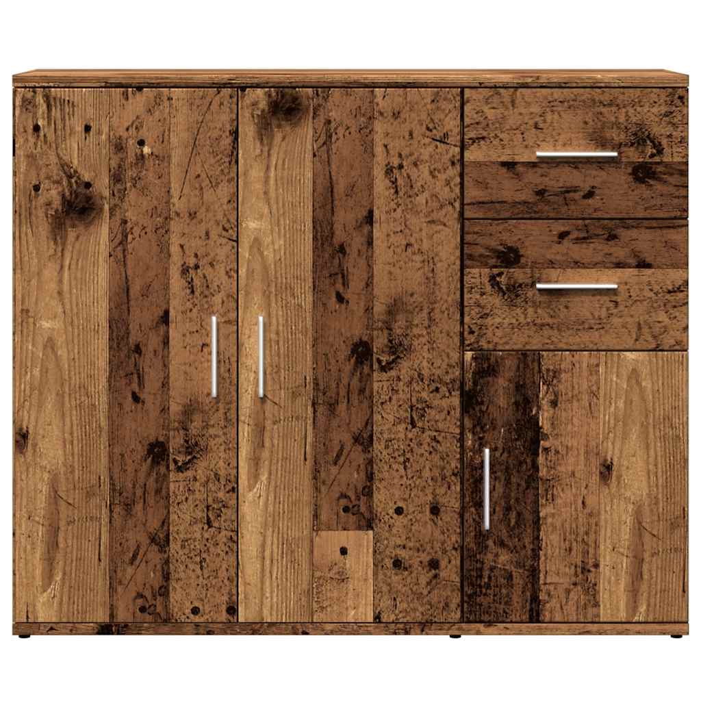 vidaXL Sideboard Old Wood 91x29.5x75 cm Engineered Wood