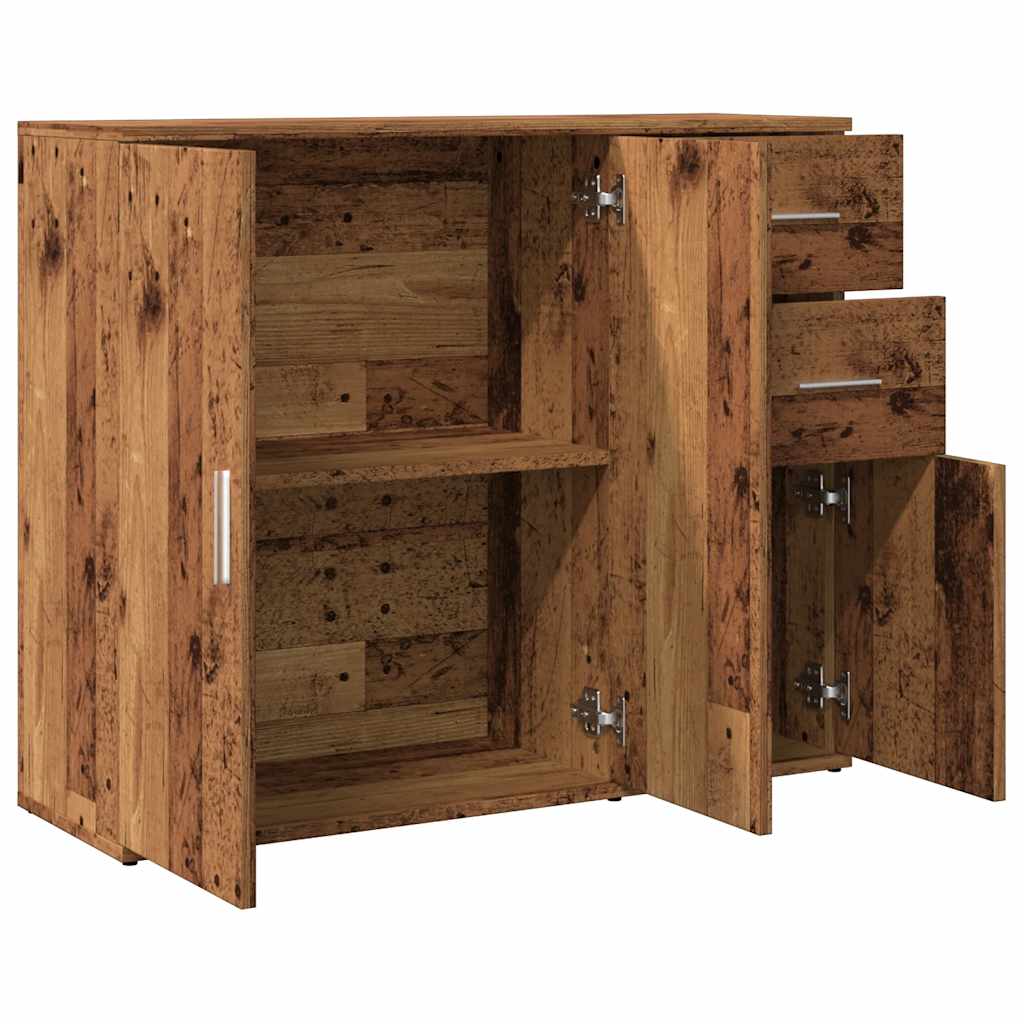 vidaXL Sideboard Old Wood 91x29.5x75 cm Engineered Wood