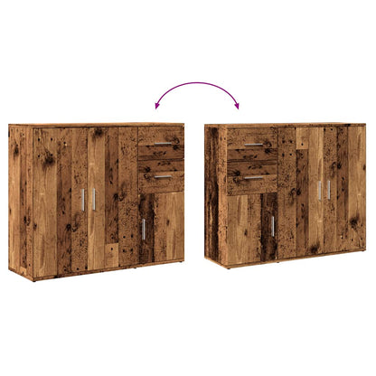vidaXL Sideboard Old Wood 91x29.5x75 cm Engineered Wood