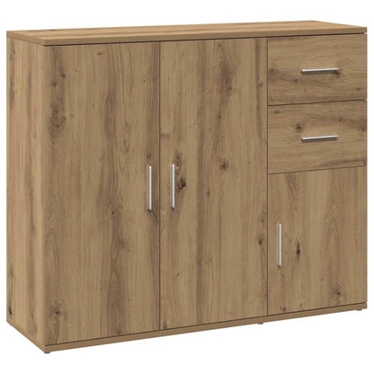vidaXL Sideboard Artisan Oak 91x29,5x75 cm Engineered Wood