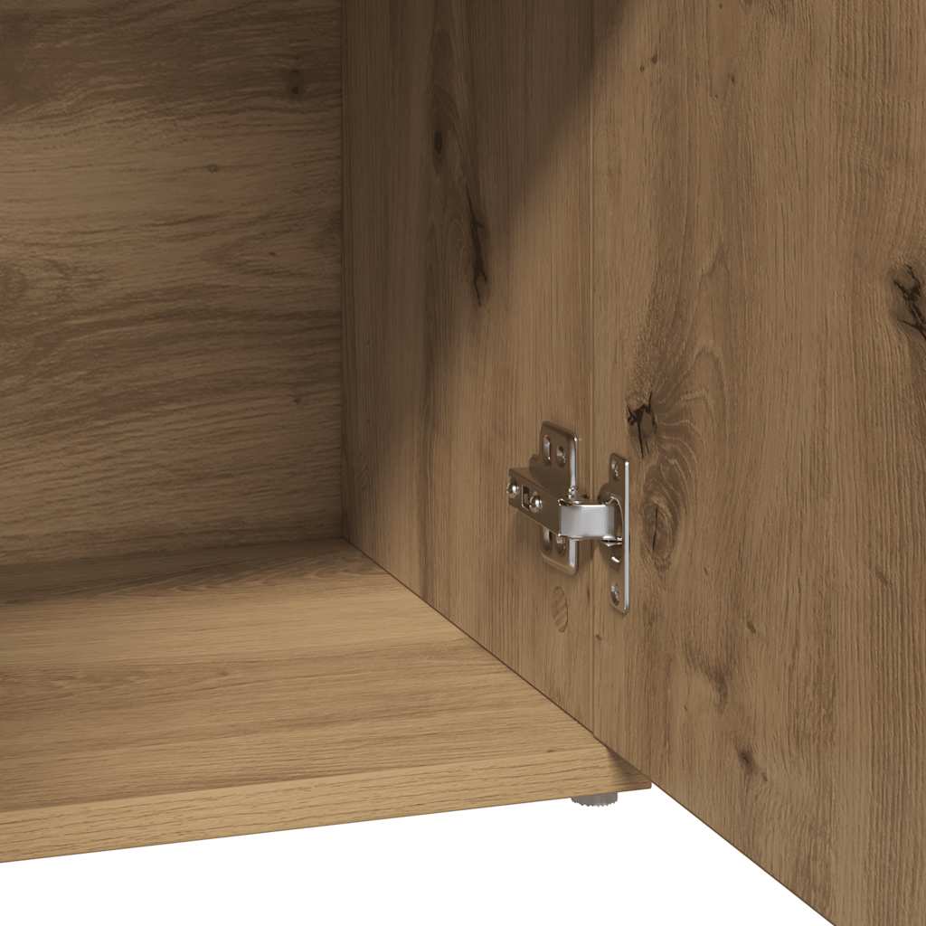 vidaXL Sideboard Artisan Oak 91x29.5x75 cm Engineered Wood