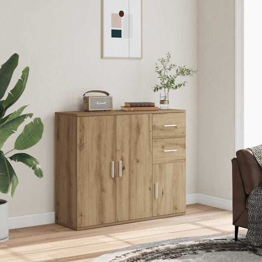 vidaXL Sideboard Artisan Oak 91x29,5x75 cm Engineered Wood