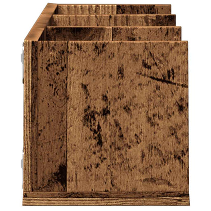 vidaXL CD Wall Shelf Old Wood 75x18x18 cm Engineered Wood