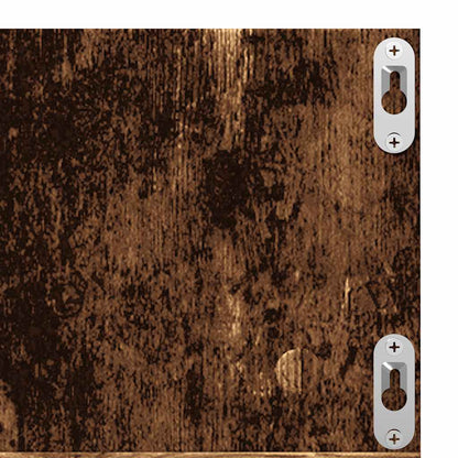 vidaXL CD Wall Shelf Old Wood 75x18x18 cm Engineered Wood