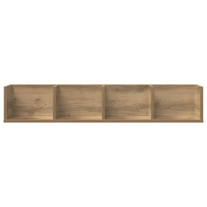 vidaXL CD Wall Shelf Artisan Oak 100x18x18 cm Engineered Wood