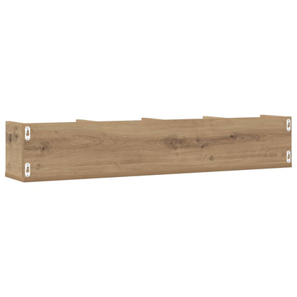 vidaXL CD Wall Shelf Artisan Oak 100x18x18 cm Engineered Wood