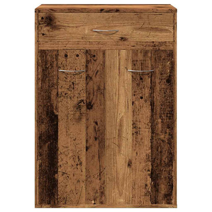 vidaXL Shoe Cabinet Old Wood 60x35x84 cm Engineered Wood