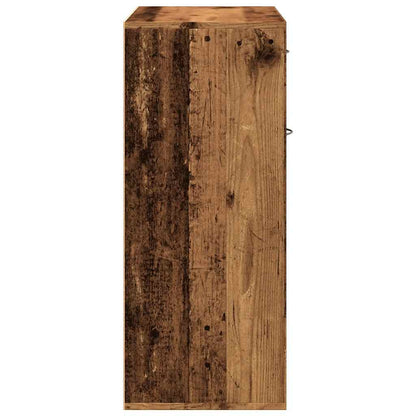 vidaXL Shoe Cabinet Old Wood 60x35x84 cm Engineered Wood