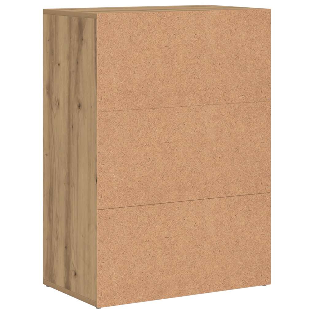 vidaXL Shoe Cabinet Artisan Oak 60x35x84 cm Engineered Wood