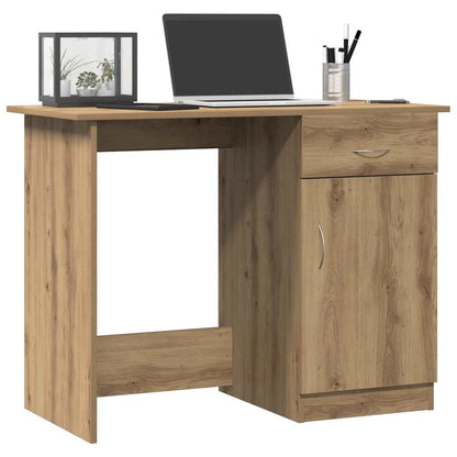 vidaXL Desk Artisan Oak 100x50x76 cm Engineered Wood