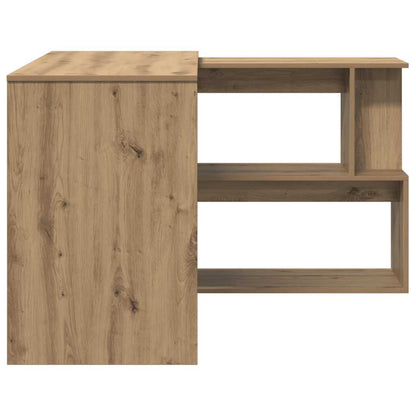 vidaXL Corner Desk Artisan Oak 200.5x50x76 cm Engineered Wood