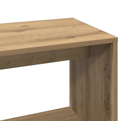 vidaXL Corner Desk Artisan Oak 200.5x50x76 cm Engineered Wood