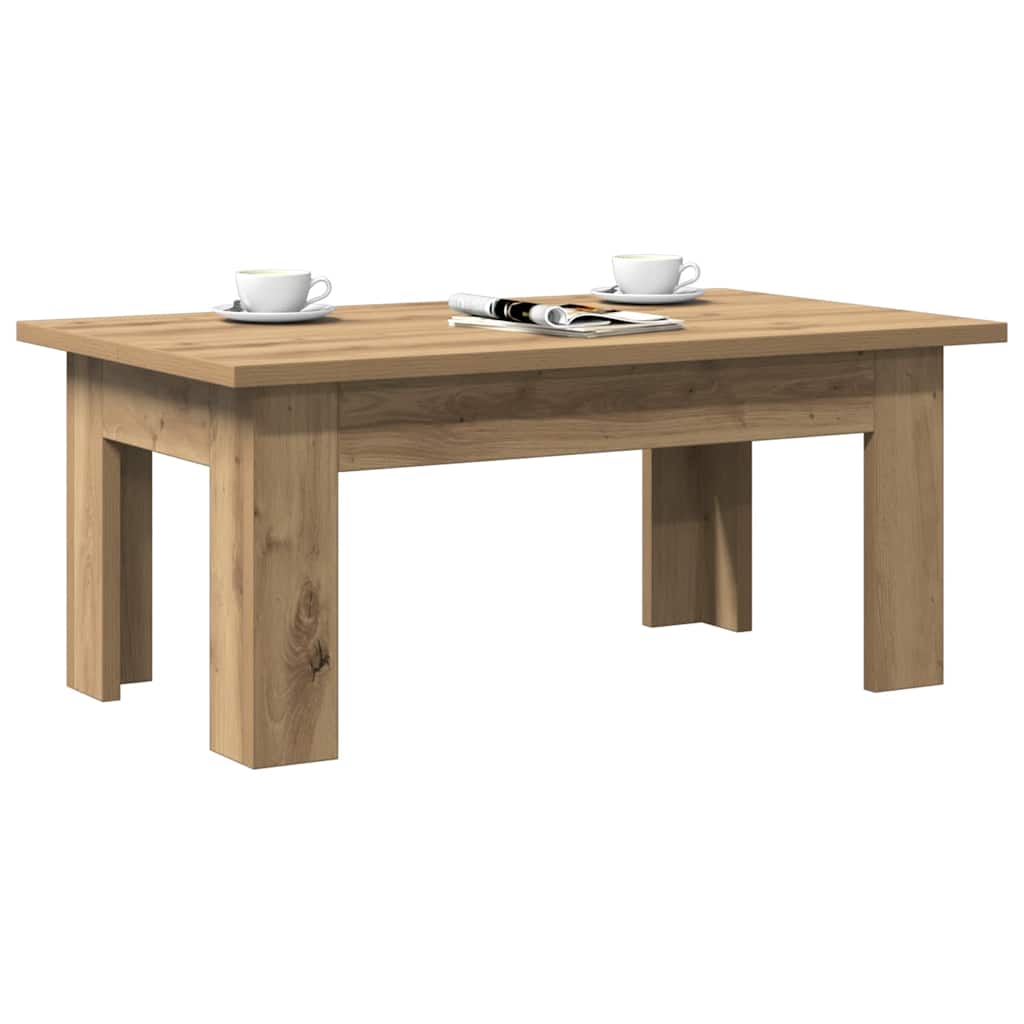 vidaXL Coffee Table Artisan Oak 100x60x42 cm Engineered Wood