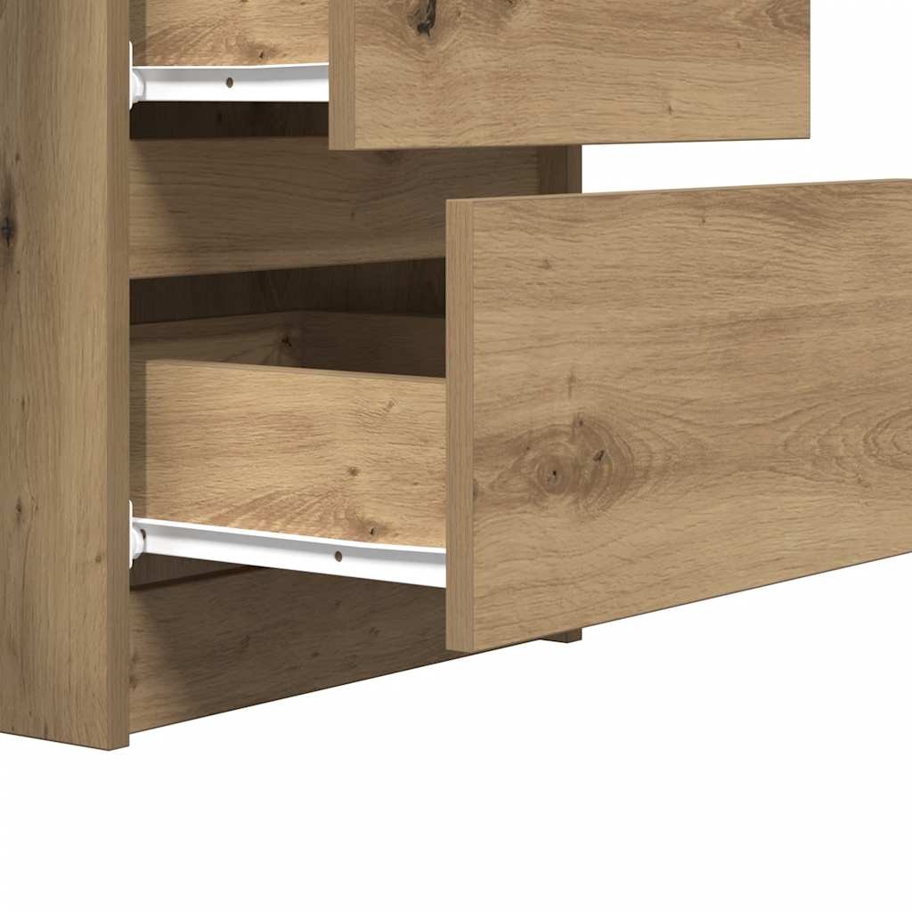vidaXL Writing Desk Artisan Oak 140x50x77 cm Engineered Wood
