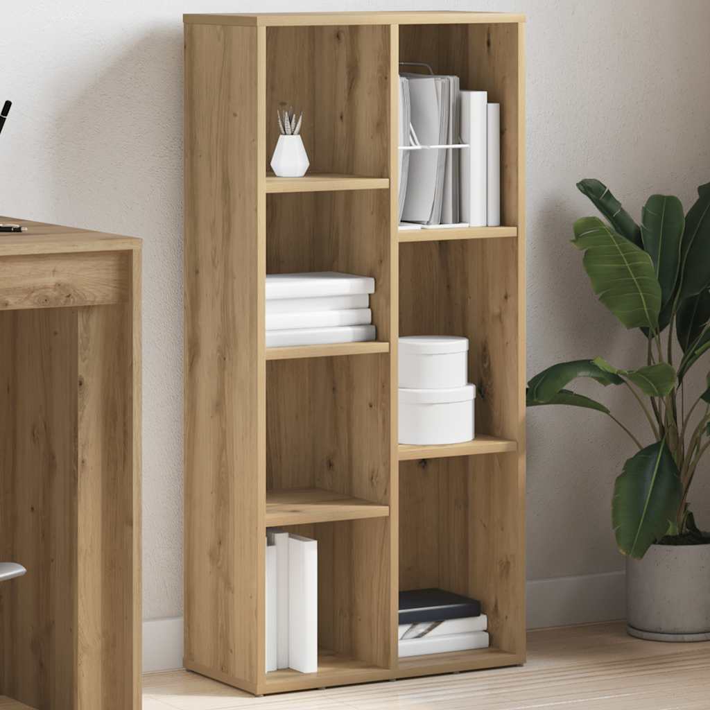 vidaXL Book Cabinet Artisan Oak 50x25x104 cm