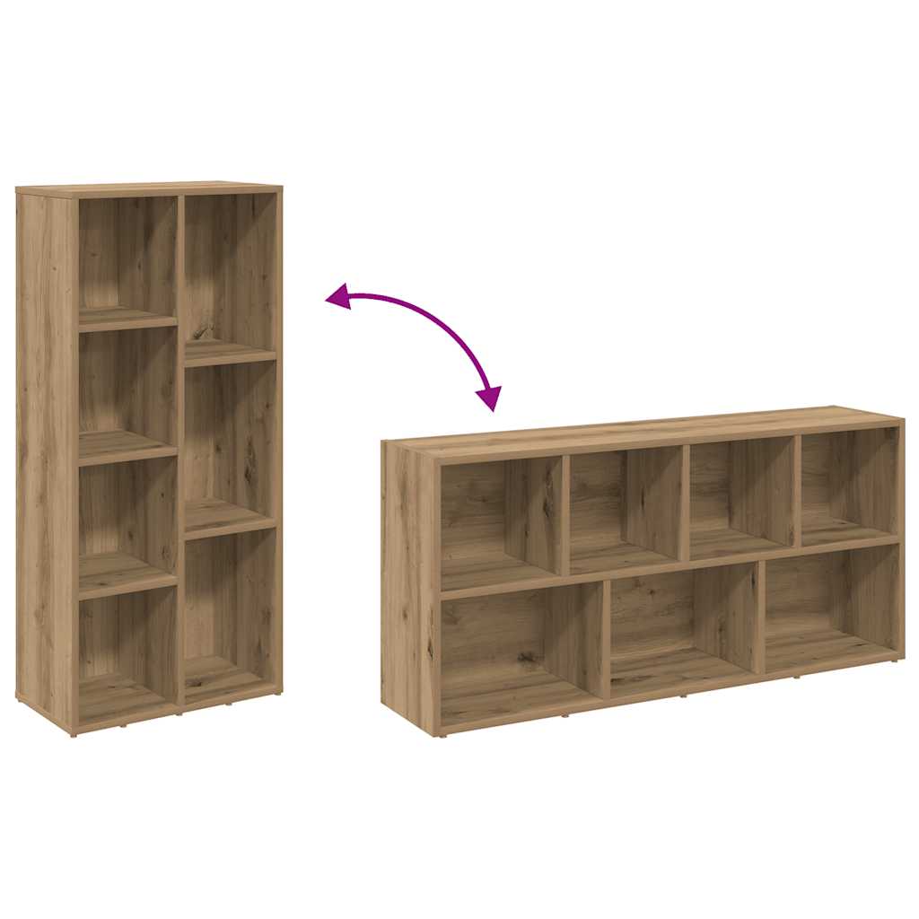vidaXL Book Cabinet Artisan Oak 50x25x104 cm