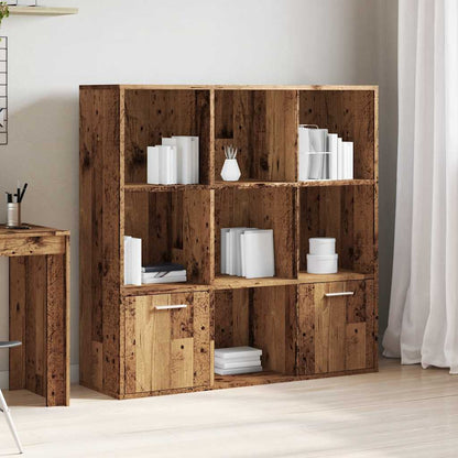 vidaXL Book Cabinet Old Wood 98x29x97,5 cm Engineered Wood