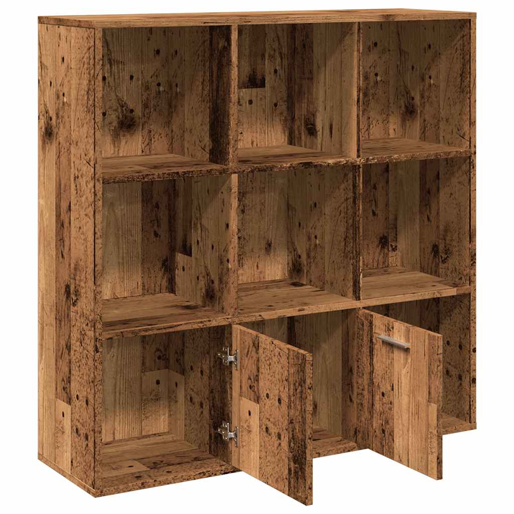 vidaXL Book Cabinet Old Wood 98x29x97,5 cm Engineered Wood