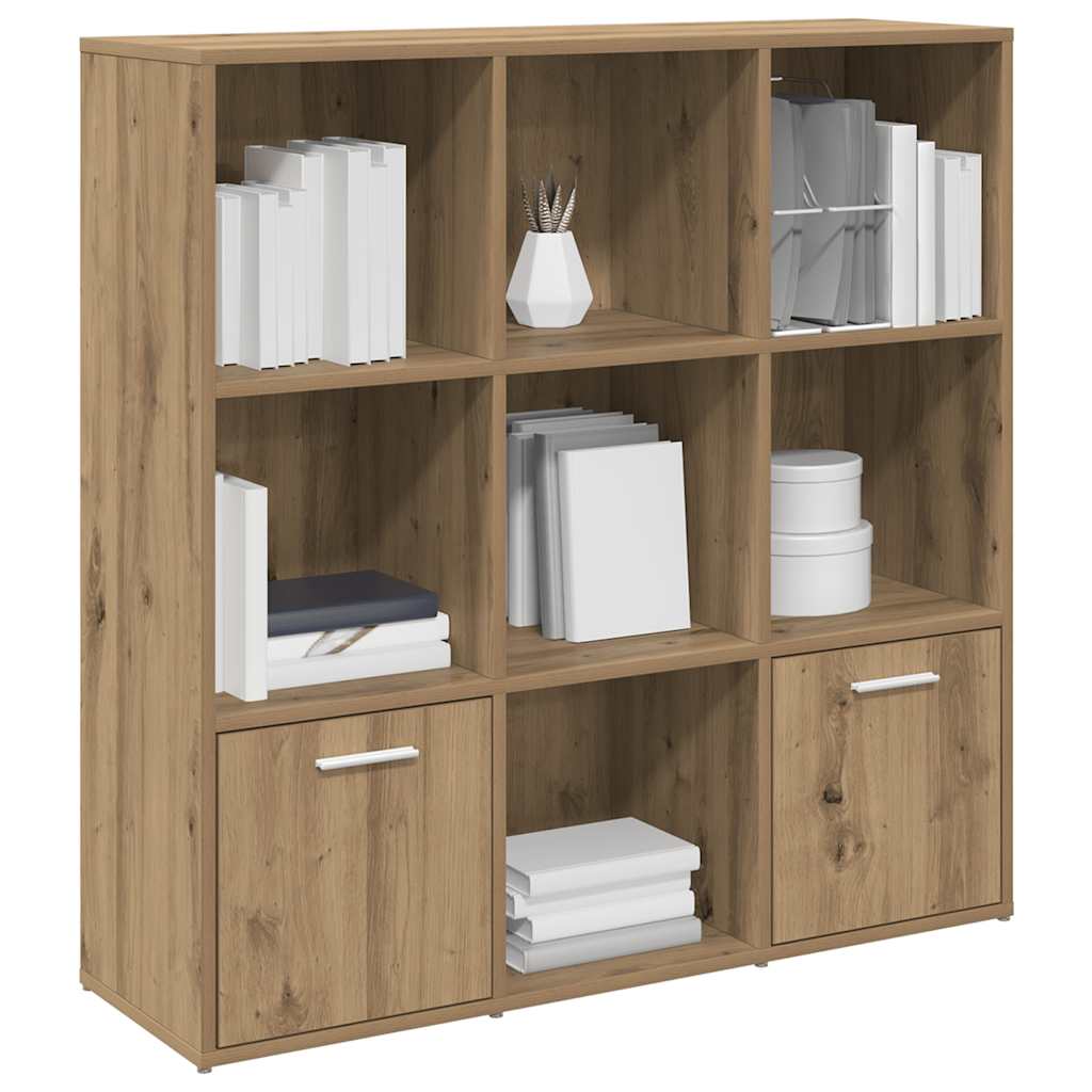 vidaXL Book Cabinet Artisan Oak 98x29x97.5 cm Engineered Wood