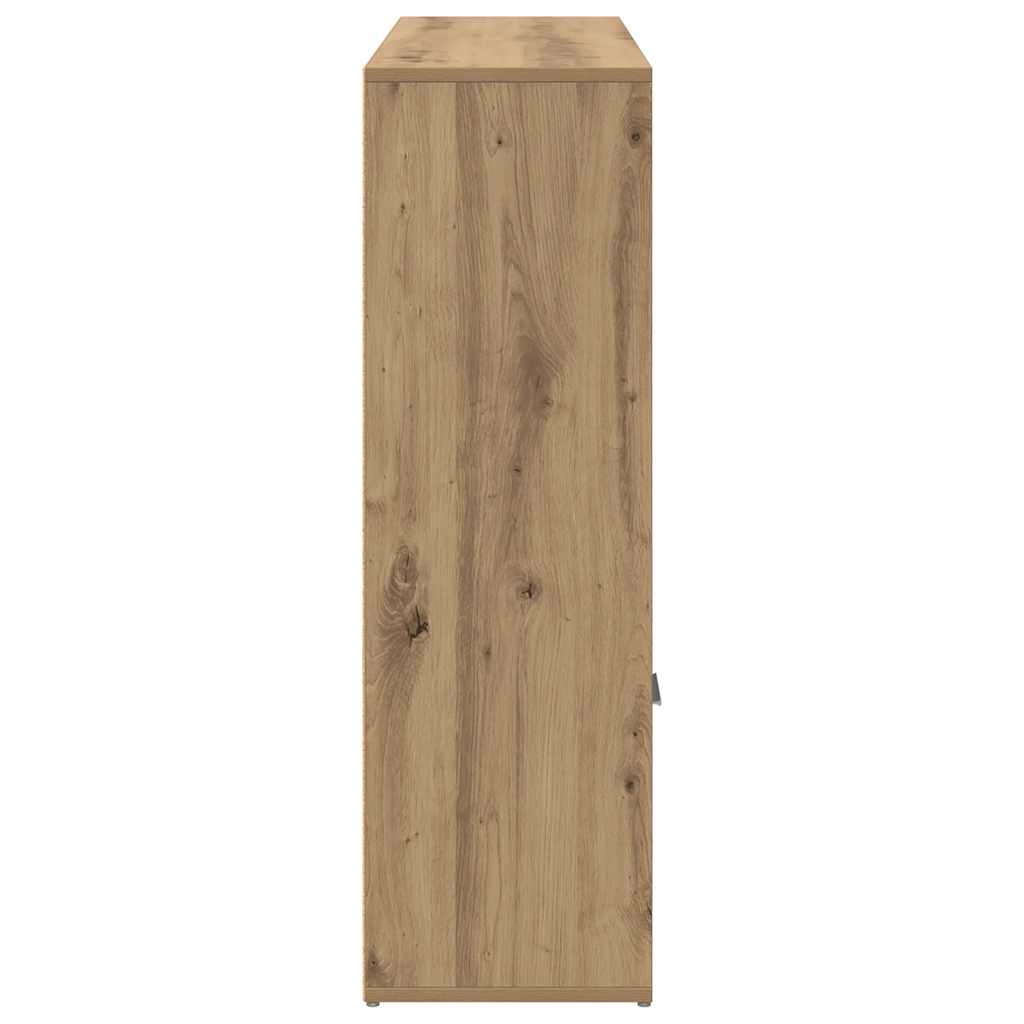 vidaXL Book Cabinet Artisan Oak 98x29x97.5 cm Engineered Wood