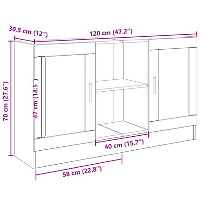 vidaXL Book Cabinet Artisan Oak 98x29x97.5 cm Engineered Wood