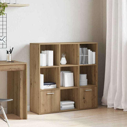 vidaXL Book Cabinet Artisan Oak 98x29x97.5 cm Engineered Wood