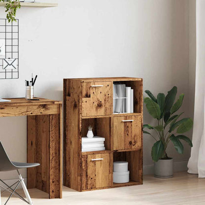 vidaXL Bookshelf Old Wood 60,5x30x90 cm Engineered Wood